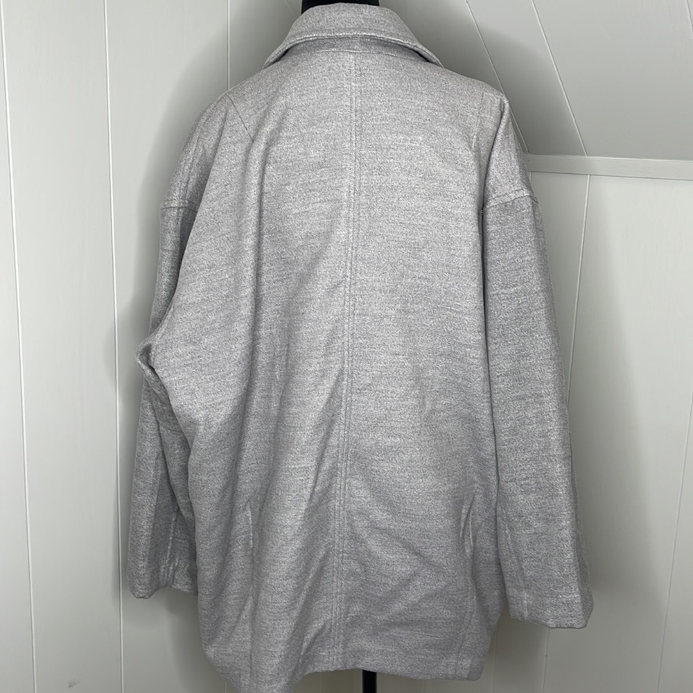 Free People Gray Double-Breasted Coat - Picture 10 of 15